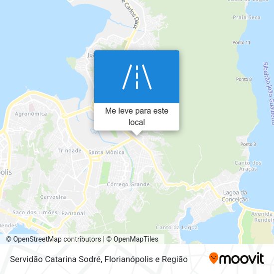 Servidão Catarina Sodré mapa
