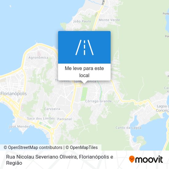 Rua Nicolau Severiano Oliveira mapa