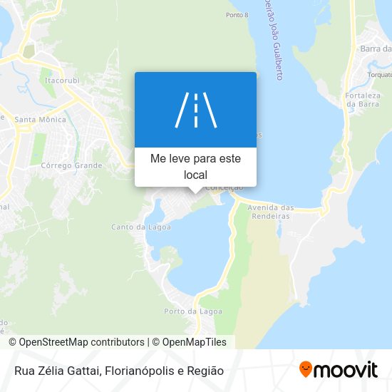 Rua Zélia Gattai mapa
