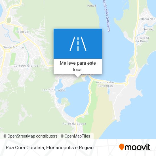 Rua Cora Coralina mapa