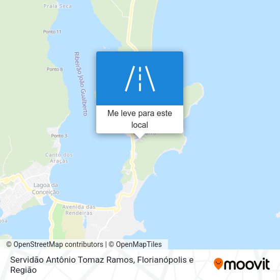 Servidão Antônio Tomaz Ramos mapa