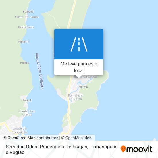 Servidão Odeni Pracendino De Fragas mapa