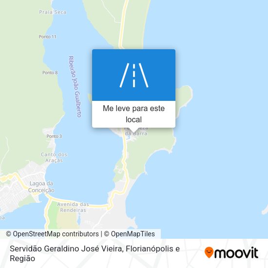 Servidão Geraldino José Vieira mapa