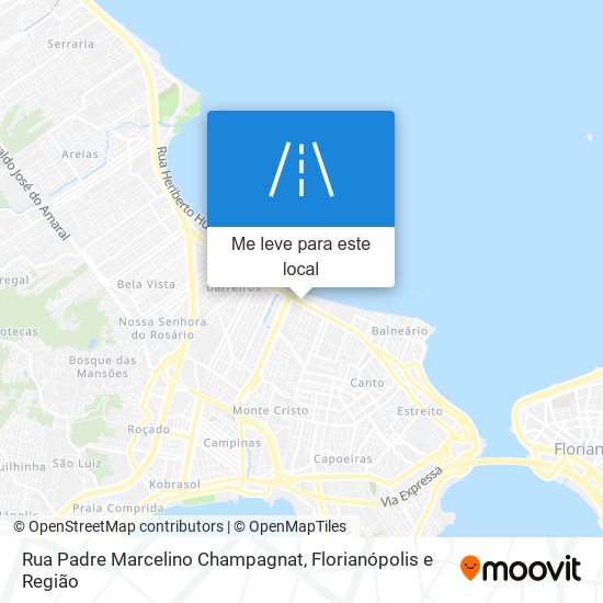 Rua Padre Marcelino Champagnat mapa