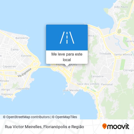 Rua Victor Meirelles mapa