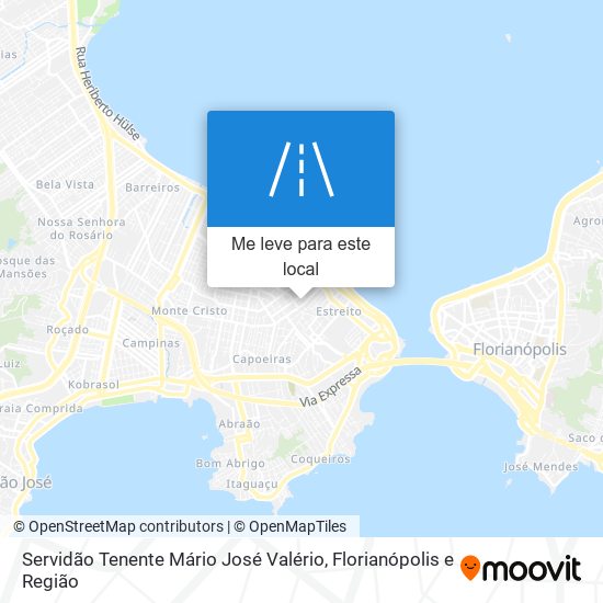 Servidão Tenente Mário José Valério mapa