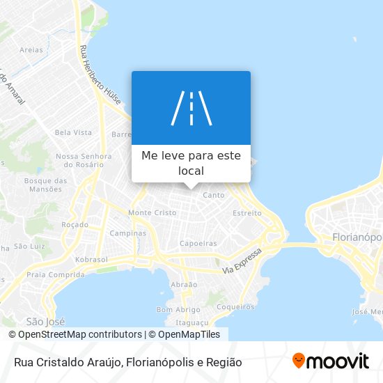 Rua Cristaldo Araújo mapa