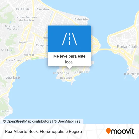 Rua Alberto Beck mapa