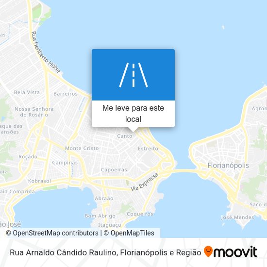 Rua Arnaldo Cândido Raulino mapa