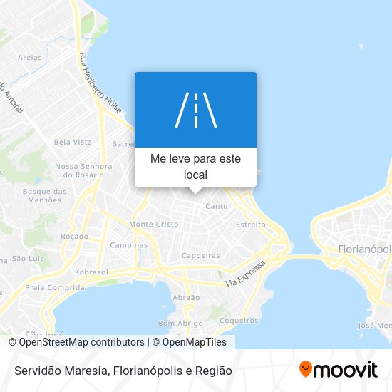 Servidão Maresia mapa
