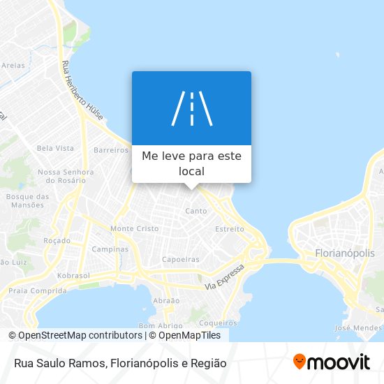 Rua Saulo Ramos mapa