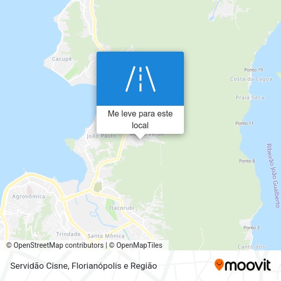 Servidão Cisne mapa