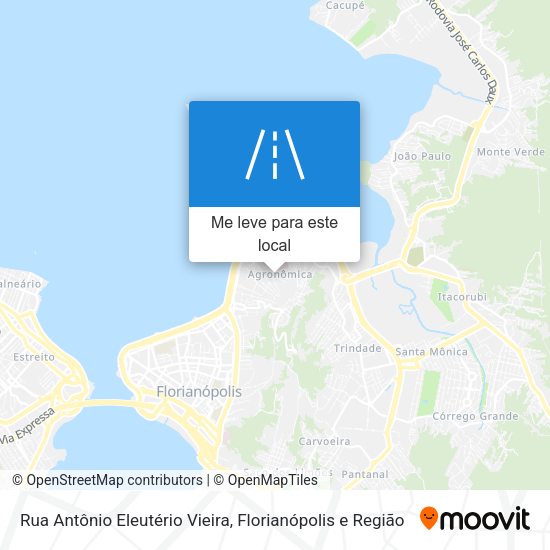 Rua Antônio Eleutério Vieira mapa