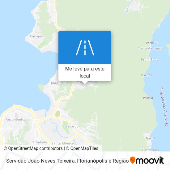 Servidão João Neves Teixeira mapa