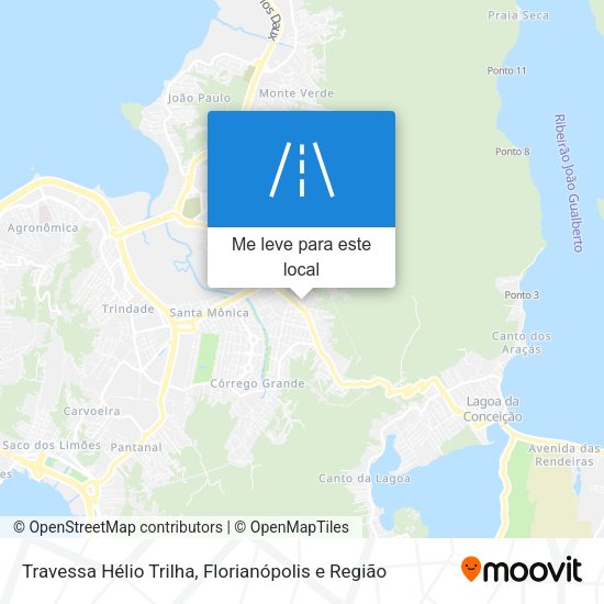 Travessa Hélio Trilha mapa