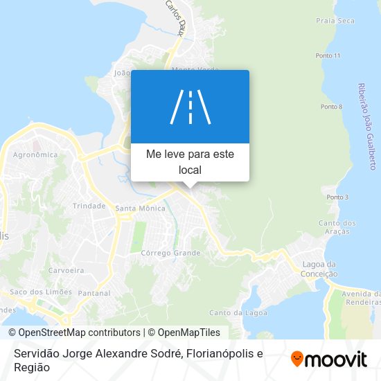Servidão Jorge Alexandre Sodré mapa