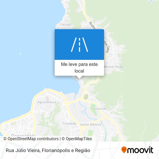 Rua Júlio Vieira mapa