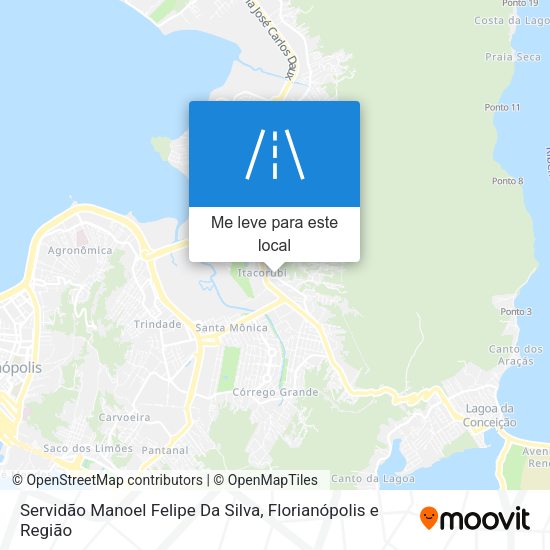 Servidão Manoel Felipe Da Silva mapa