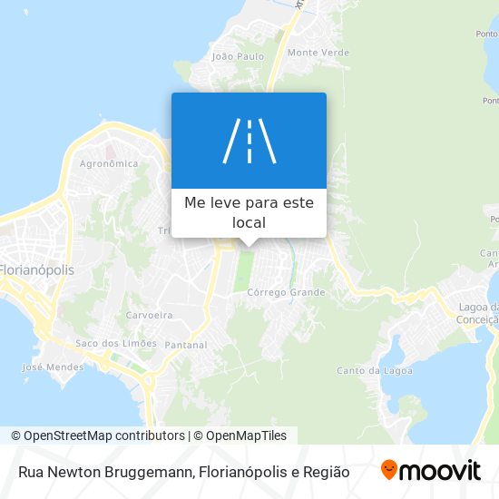 Rua Newton Bruggemann mapa