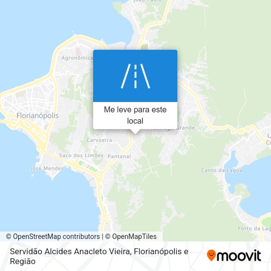 Servidão Alcides Anacleto Vieira mapa