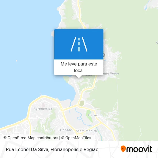 Rua Leonel Da Silva mapa