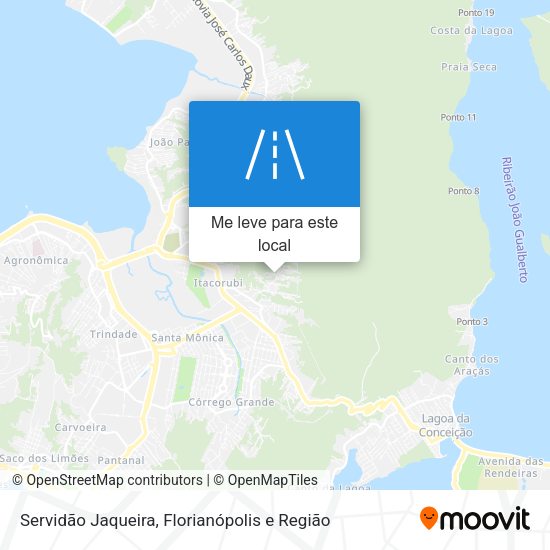 Servidão Jaqueira mapa