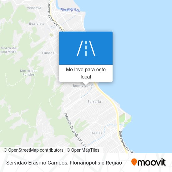 Servidão Erasmo Campos mapa