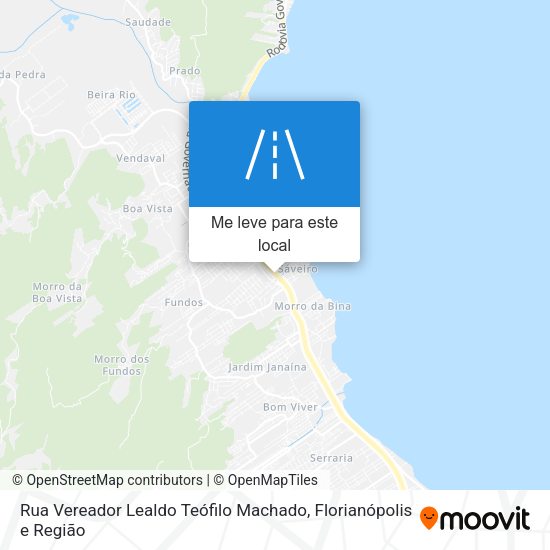 Rua Vereador Lealdo Teófilo Machado mapa