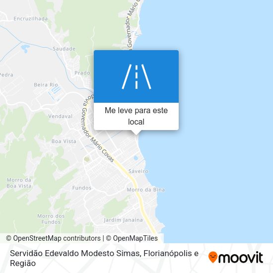 Servidão Edevaldo Modesto Simas mapa