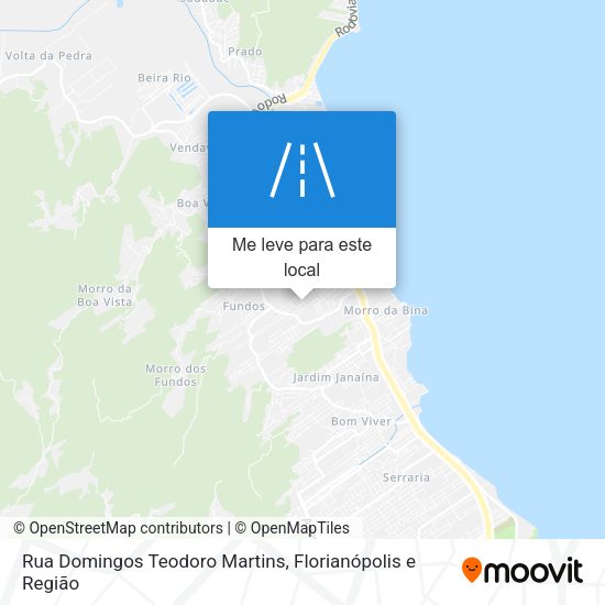 Rua Domingos Teodoro Martins mapa