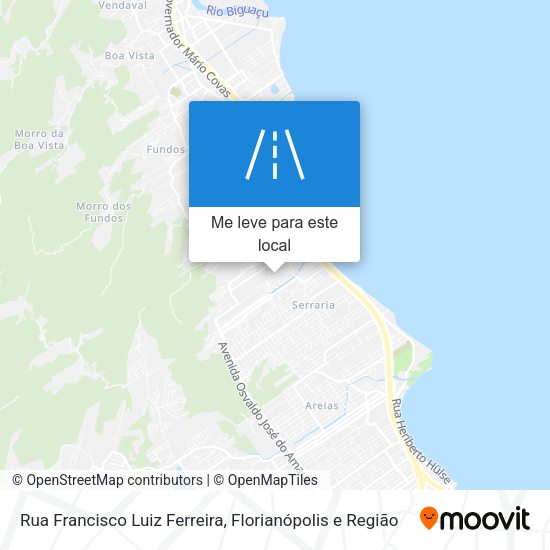 Rua Francisco Luiz Ferreira mapa