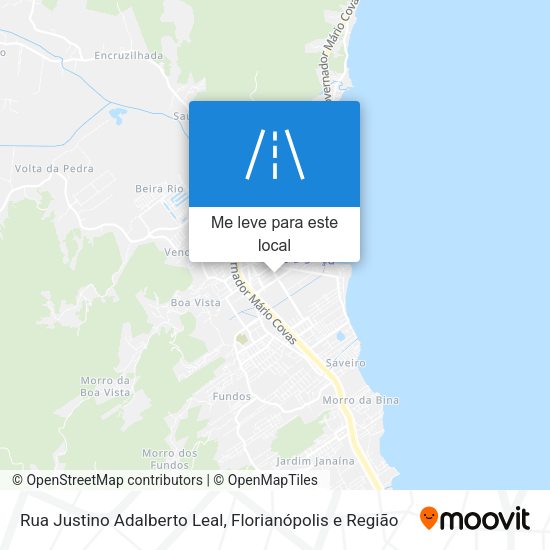 Rua Justino Adalberto Leal mapa