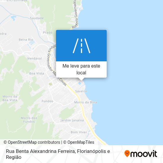 Rua Benta Alexandrina Ferreira mapa