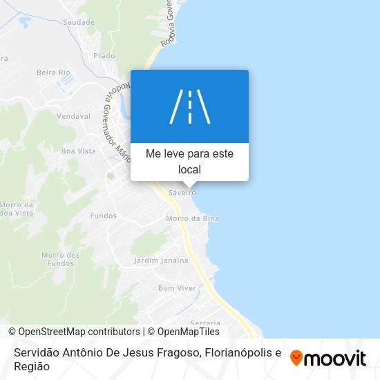 Servidão Antônio De Jesus Fragoso mapa