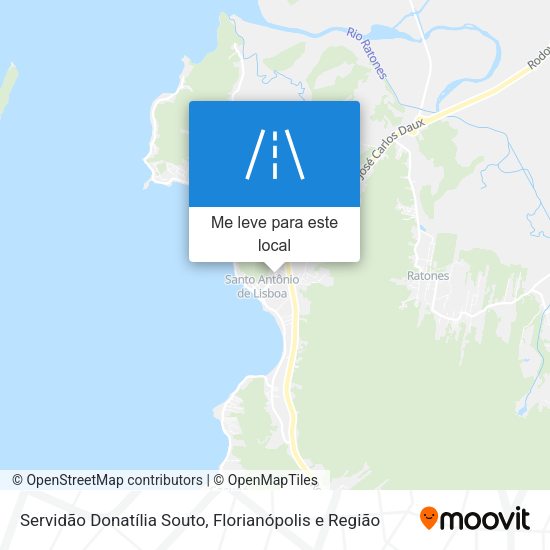 Servidão Donatília Souto mapa