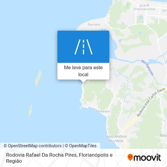 Rodovia Rafael Da Rocha Pires mapa