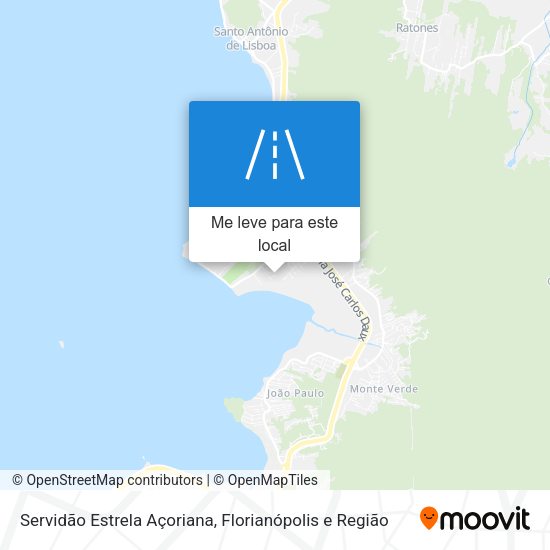 Servidão Estrela Açoriana mapa