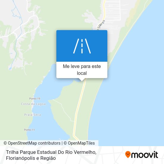 Trilha Parque Estadual Do Rio Vermelho mapa