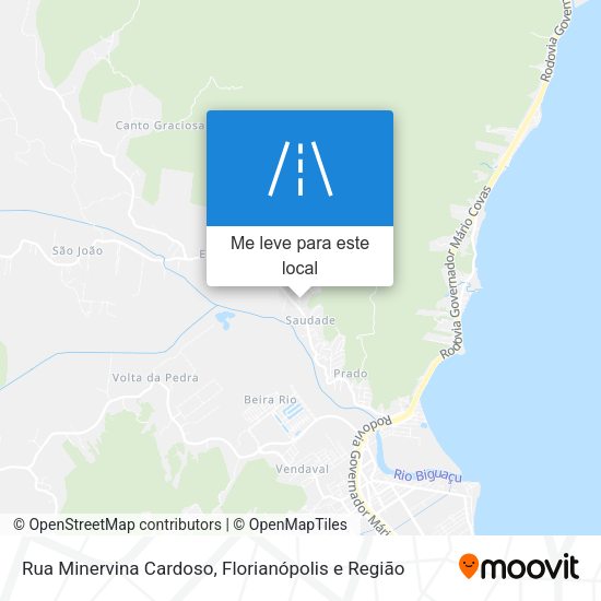 Rua Minervina Cardoso mapa