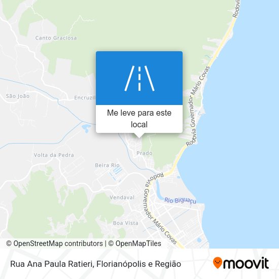 Rua Ana Paula Ratieri mapa