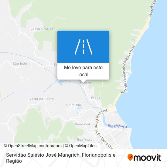 Servidão Salésio José Mangrich mapa