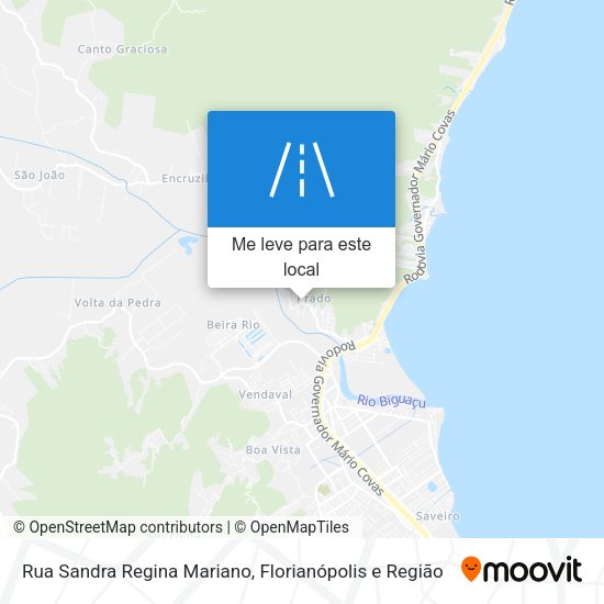 Rua Sandra Regina Mariano mapa