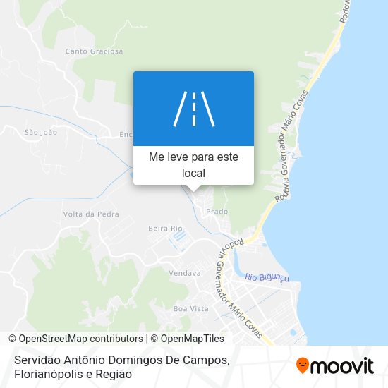 Servidão Antônio Domingos De Campos mapa