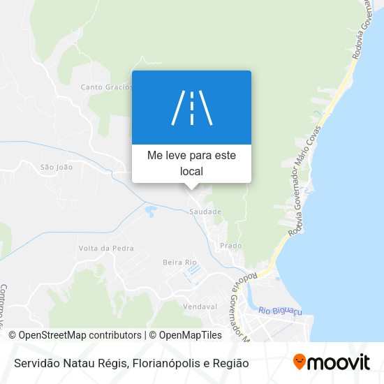 Servidão Natau Régis mapa