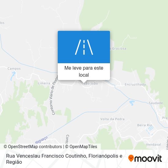 Rua Venceslau Francisco Coutinho mapa