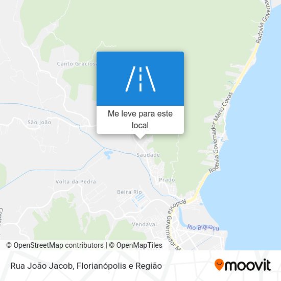 Rua João Jacob mapa