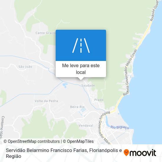 Servidão Belarmino Francisco Farias mapa