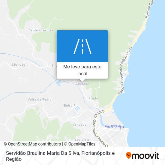 Servidão Braulina Maria Da Silva mapa