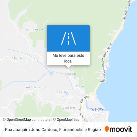 Rua Joaquim João Cardoso mapa