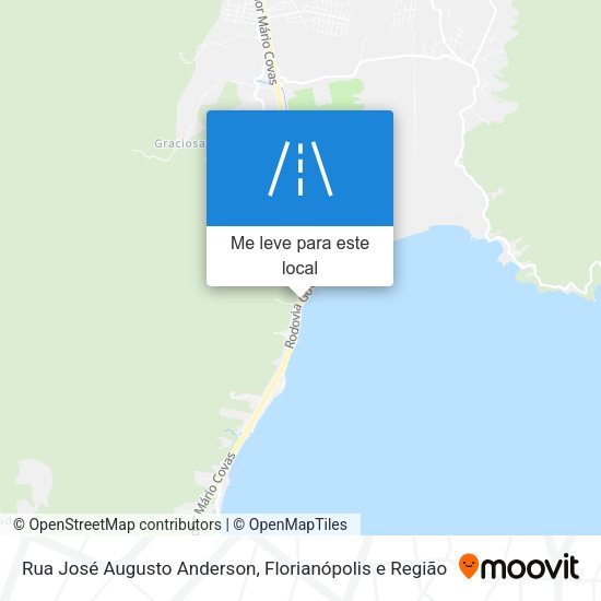 Rua José Augusto Anderson mapa